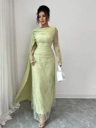 Elenzga فستان جديد بتصميم ثلاثي الأبعاد على الطراز الفرنسي الأنيق، مناسب لحفلات عيد الميلاد والحفلات الرسمية والريفية، كم طويل بدون كتف مع تصميم منحوت ومطوي يدويًا لملائمة المرأة