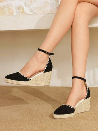 Styleloop صنادل نسائية ذات كعب منصة مصنوعة من الحبال المنسوجة، بطراز عطلة الشاطئ البوهيمي الرجعي الأمريكي الغربي لحفلات الموسيقى، ذات قاعدة سميكة