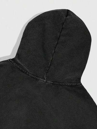 ROMWE MEN Goth بلوزة رجالية برقبة عالية مطبوعة بنجمة ريينستون أكمام طويلة سترة كاجوال منفوشة
