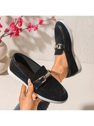 حذاء كاجوال مسطح للنساء موديل 2025 الجديد ، طراز أنيق مناسب للمكتب والخارج والمناسبات