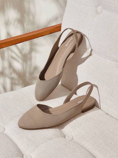 Ressula صنادل صيفية نسائية مسطحة عصرية ذات تصميم بسيط