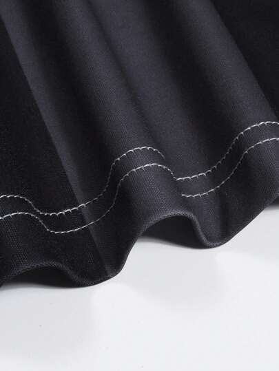 ROMWE MEN Prep قميص بولو كاجوال للرجال بياقة مرقعة وطباعة حرفية وأكمام قصيرة مخططة