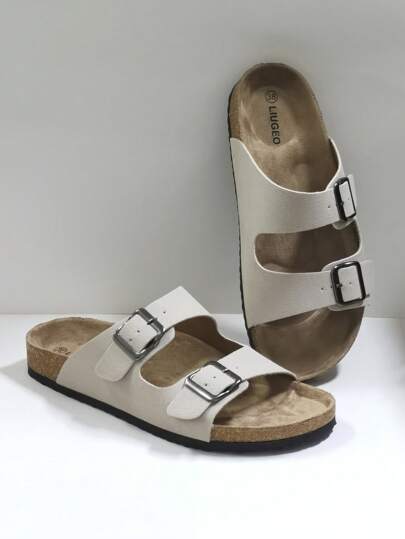 صنادل عصرية بنعل من الفلين الناعم، نعل داخلي مريح، صنادل مرتدية بدون ربط، صنادل للمشي في الشاطئ والخارج الصيفي، أحذية مشتركة للأزواج