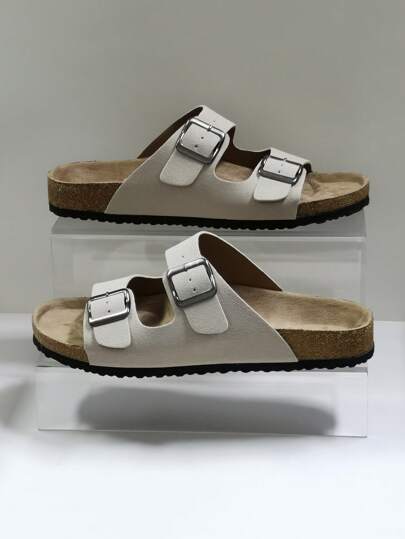 صنادل عصرية بنعل من الفلين الناعم، نعل داخلي مريح، صنادل مرتدية بدون ربط، صنادل للمشي في الشاطئ والخارج الصيفي، أحذية مشتركة للأزواج