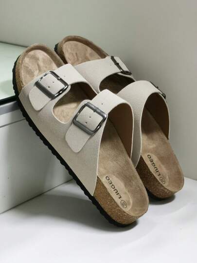 صنادل عصرية بنعل من الفلين الناعم، نعل داخلي مريح، صنادل مرتدية بدون ربط، صنادل للمشي في الشاطئ والخارج الصيفي، أحذية مشتركة للأزواج