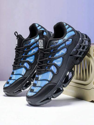 أحذية رجالية مريحة مانعة للانزلاق، أحذية رياضية رجالية ذات نعل سميك للخارج، أحذية كاجوال رجالية جديدة مقاومة للتآكل، أحذية رفع رجالية خفيفة الوزن عالية الجودة، أحذية تنزه رجالية ماركة قابلة للتنفس (نمط غير متماثل)