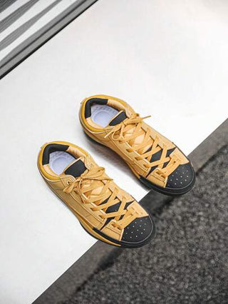 أحذية رجالية بلون أحادي مسطحة، مريحة، متعددة الاستخدامات، مانعة للانزلاق وقوية، مناسبة للارتداء اليومي العادي والقيادة