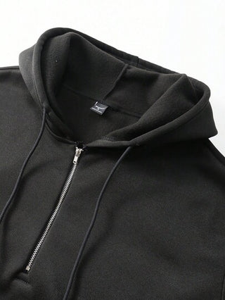 Manfinity Hypemode هودي رياضي كاجوال للرجال نصف سحاب، هودي نصف سحاب للرجال، بلوزة رياضية نصف سحاب للرجال، هودي نصف سحاب للرجال، هودي سحاب للرجال، هودي مربع