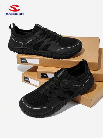 HOBIBEAR أحذية رياضية كاجوال للرجال، أحذية رياضية مريحة وعصرية وقابلة للتنفس بتصميم سهل الارتداء وفتحة قدم واسعة، مناسبة للأنشطة الخارجية والعمل