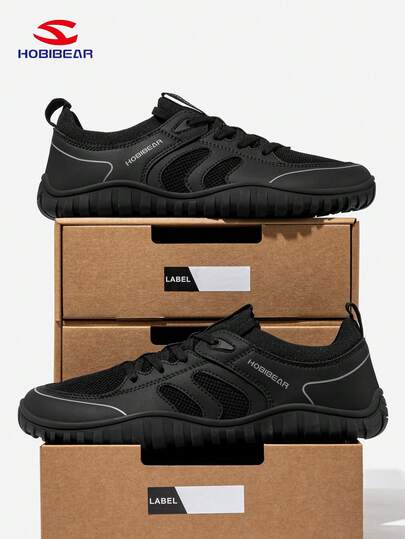 HOBIBEAR أحذية رياضية كاجوال للرجال، أحذية رياضية مريحة وعصرية وقابلة للتنفس بتصميم سهل الارتداء وفتحة قدم واسعة، مناسبة للأنشطة الخارجية والعمل