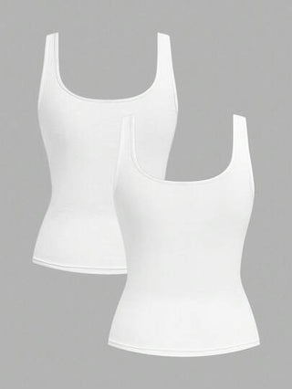 Tseoso مجموعة 2 قطعة من الفساتين القطنية المريحة ذات الرقبة الطاقم والخصر المطوي، مناسبة للارتداء اليومي في جميع المواسم للداخل والخارج، بتصميم كلاسيكي وجميل لفصل الصيف، ملابس نسائية مناسبة للخروجات الصيفية والعودة للمدرسة وفصل الخريف