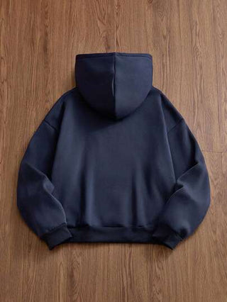 Manfinity Unisex مجموعة من 2 بلوزة رياضية كاجوال للرجال مزودة بقلنسوة، مناسبة للربيع والخريف، مطرزة من الأمام