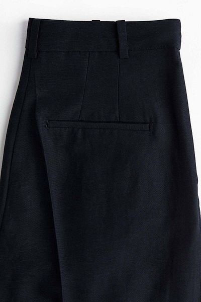 بنطلون واسع من مزيج الكتان