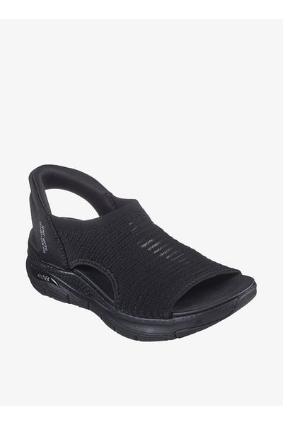 صندل نسائي سهل الارتداء مع تفاصيل الشعار - ARCH FIT Skechers