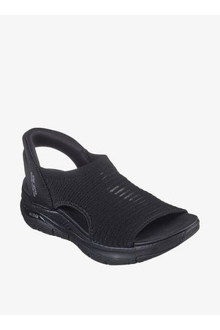 صندل نسائي سهل الارتداء مع تفاصيل الشعار - ARCH FIT Skechers