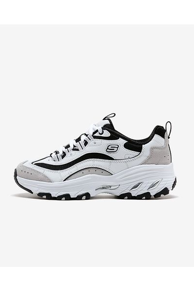 حذاء رياضي نسائي أبيض من Arch Fit D'lites149805 Wbk Skechers