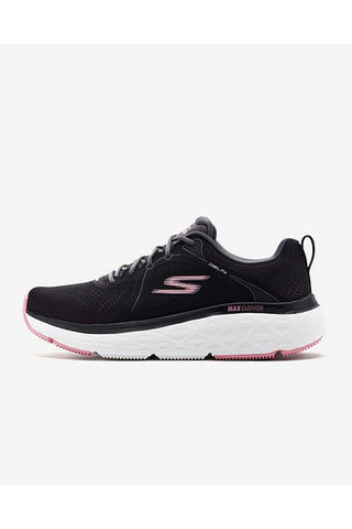 حذاء الجري Max Cushioning Delta - أسود للنساء 129132 BKPK، سلسة Skechers