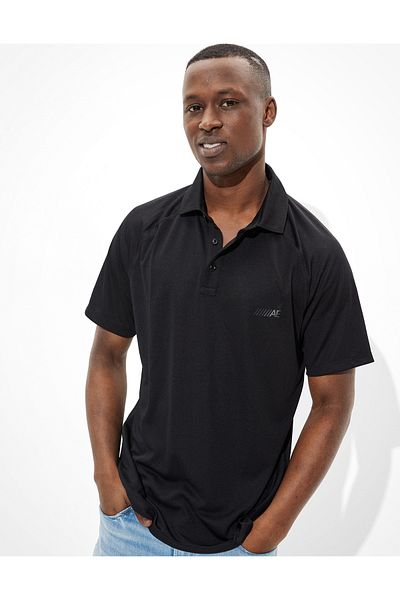 قميص بولو AE Active Pique American Eagle