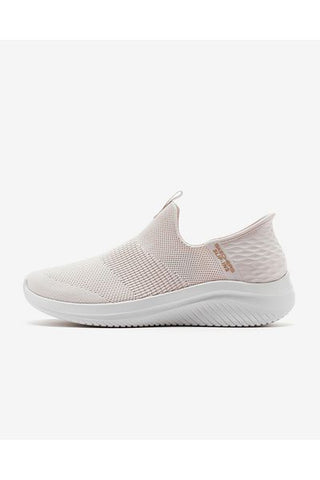 الانزلاق: حذاء رياضي Ultra Flex 3.0 مريح للنساء باللون البيج 149708 نات Skechers