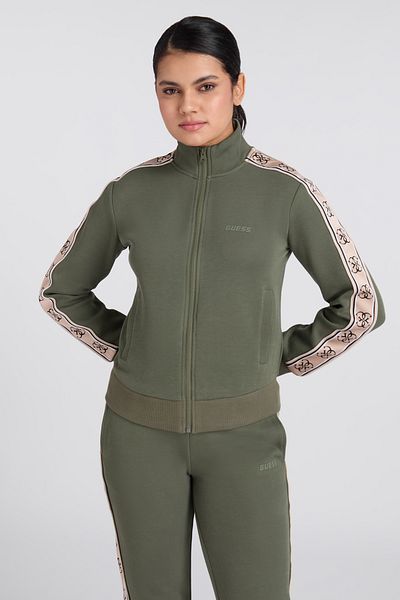 قماش عالي الخصر من BRITNEY - سويت شيرت Punto Milanó 300 بسحاب كامل