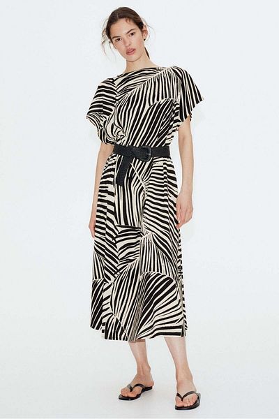 فستان ماكسي بخصر