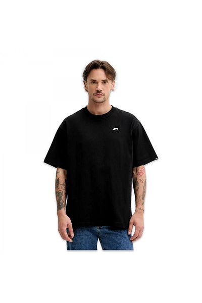 تي شيرت Vn000P56 Salton فضفاض Ss أسود للرجال VANS