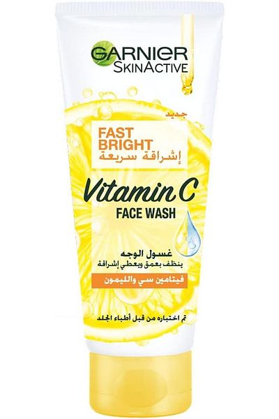 غسول الوجه سكين أكتيف 100 مل برايت فيتامين سي - خلاصة الليمون النقي L'oreal