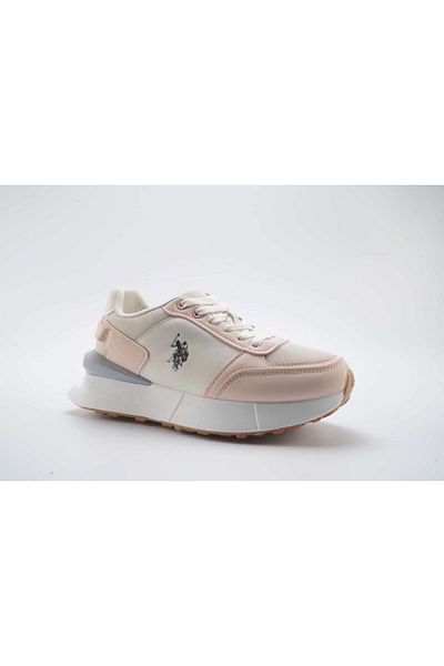 حذاء إيلوم للنساء من يو إس بولو أسن، باللون البيج