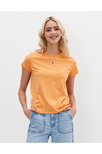 تي شيرت أزرق للنساء/الفتيات U-0300-8743 American Eagle