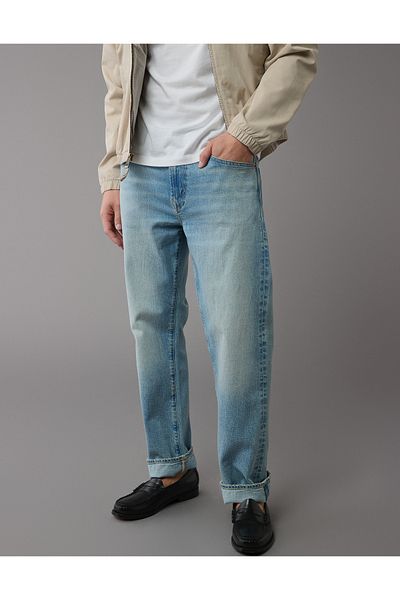 جينز مستقيم أصلي من AE EasyFlex U-0111-6974 American Eagle