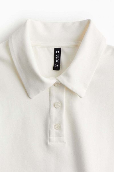 فستان بولو مزود ببطانة للكتف