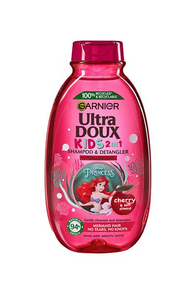 شامبو وفك تشابك الشعر 2 في 1 للأطفال من ألترا دوكس - 400 مل - حورية البحر الصغيرة L'oreal