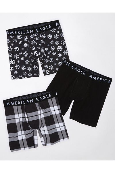 AEO بوكسر كلاسيكي مقاس 6 بوصات - طقم كاجوال مكون من 3 قطع U-0235-3903-900 American Eagle