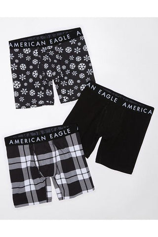 AEO بوكسر كلاسيكي مقاس 6 بوصات - طقم كاجوال مكون من 3 قطع U-0235-3903-900 American Eagle