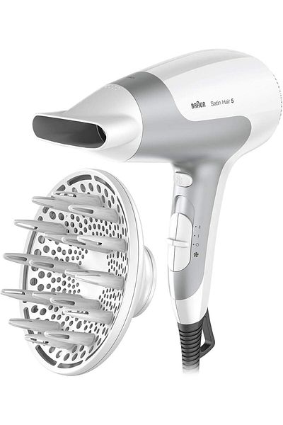 مجفف شعر فائق القوة بقدرة 2500 واط - أيوني وخفيف الوزن مع تأثير ناشر - HD585 BRAUN