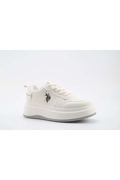 حذاء تشابي للنساء من يو إس بولو أسن باللون الأبيض