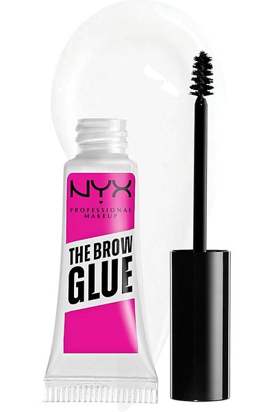 جل تثبيت الحواجب من NYX Professional Makeup The Brow Glue Extreme Hold Eyebrow Setting Gel، لون شفاف (01) L'oreal