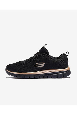 Graceful-get Connected حذاء رياضي أسود للنساء 12615 Bkrg Skechers