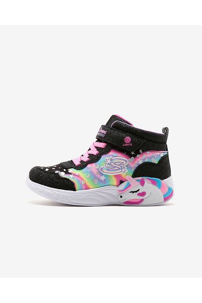 أحذية يونيكورن دريمز-ماجيكال دريم للفتيات الكبيرة باللون الأسود المضيئة 302332 ل بكمت Skechers