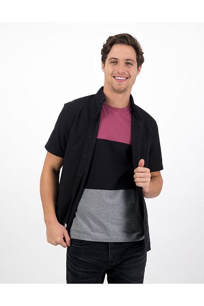 قميص أكسفورد بأكمام قصيرة - AE Classic Fit U-2154-2106-001 American Eagle