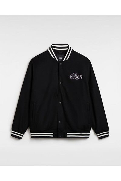 سترة بيسبول سوداء سكوتل - VN000HMNBLK1 VANS