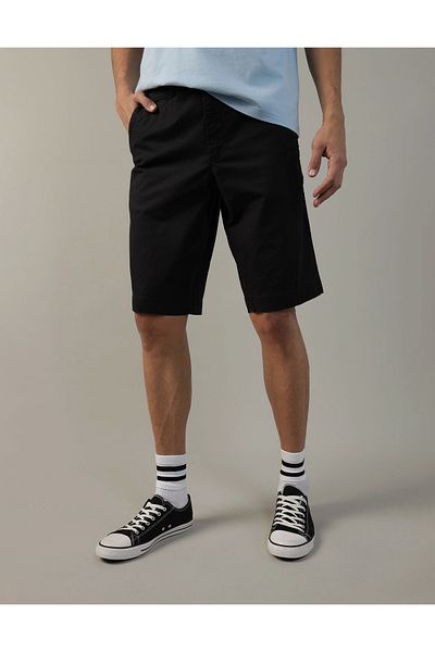 ايه اي فليكس 12" - كاكي شورت U-0132-7357-001، طول أطول American Eagle