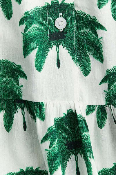 فستان ذو ياقة مكشكشة