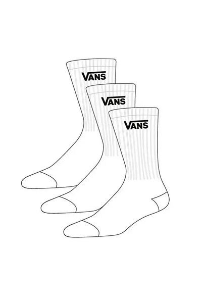 جوارب كلاسيكية للوجه للجنسين - Vn000bhxwht1 VANS