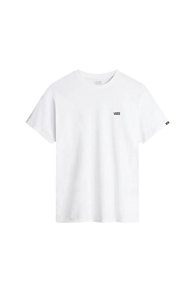 تي شيرت بشعار Mn على الصدر الأيسر Siyah Beyaz Erkek VANS