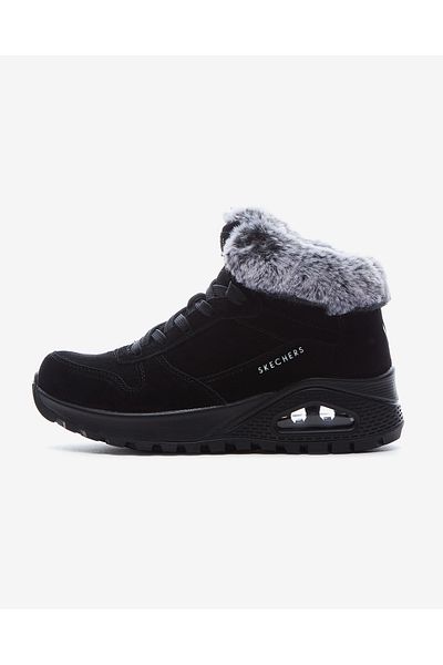 حذاء ثلج نسائي أسود من Uno Rugged - 167433   بلاك Skechers