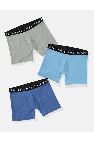 AEO 6" موجز الملاكم الكلاسيكي - 3 عبوات U-0235-3865-900 American Eagle
