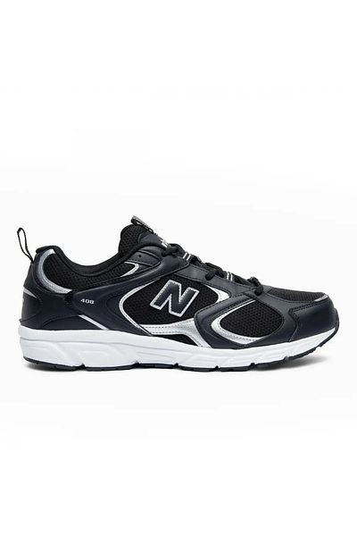 24KDU 3000055 408 حذاء رياضي أسود فضي للجنسين New Balance