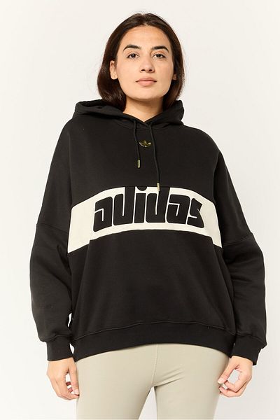 سويت شيرت رياضي نسائي بأكمام طويلة مناسب للخارج، أسود