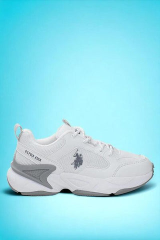 حذاء رياضي نسائي أبيض من Us Polo ASSN Maybe Wmn